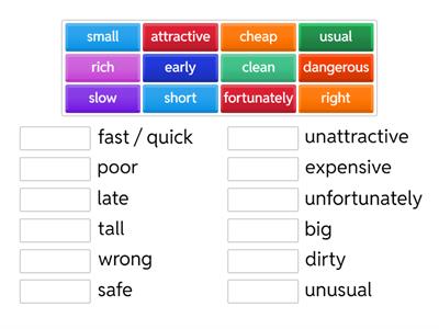 Antonyms A1