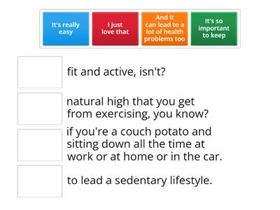 Staying Healthy Sentence Matching 1