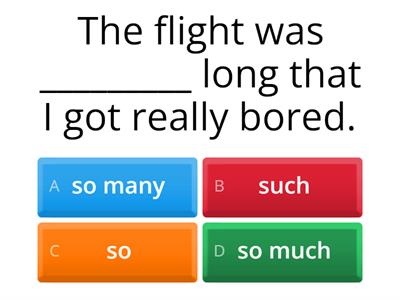 Grammar in context: so / such...that