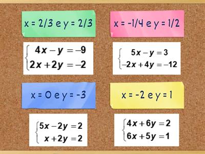 Resuelve los siguientes sistemas.