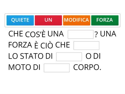 SCIENZE:3-  IL MOTO E LE FORZE ( TERZA PARTE)