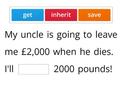 English File Intermediate 2A Money Vocab