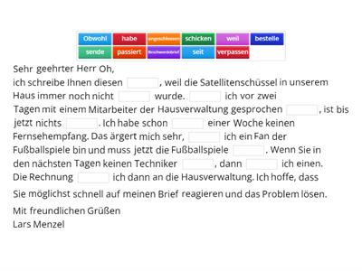 DTZ-Brief "Beschwerde"