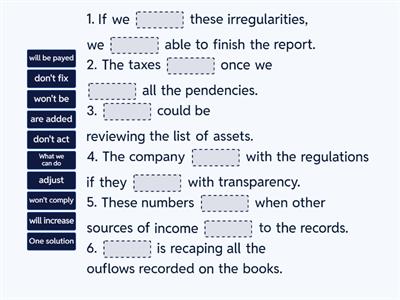 First conditional + Problem solving phrases