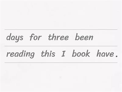 Present perfect continuous