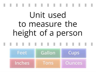Customary Measurements