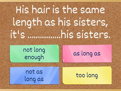 Choices ESO 2 U4 Comparatives and...as...as, (not)as...as, too..... and (not)...enough