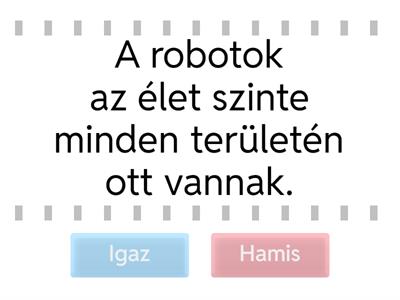 Robot tulajdonságai