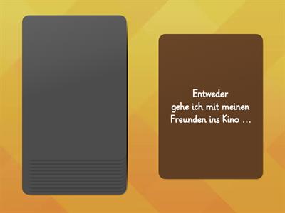 Doppelkonnektoren "nicht nur ... sondern auch ...", "entweder ... oder", "sowohl ... als auch ..."