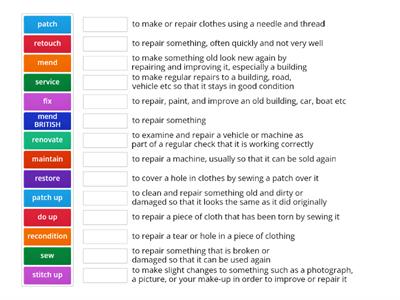 Outcomes B2 Unit 3 Fixing things