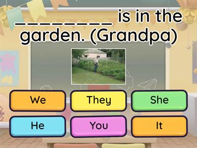 Personal pronouns - easy sentences