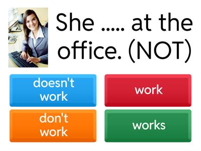 Present Simple AFFIRMATIVE AND Negative