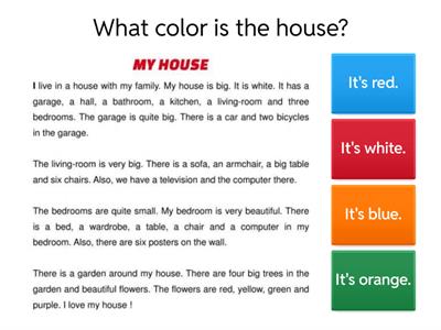 Reading comprehension 