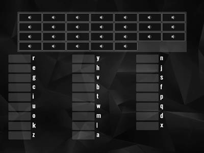 Letters of the English Alphabet