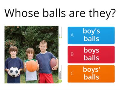 Unit 4A. Possessive case....Whose?