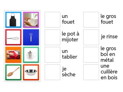 Chef à L'École: Langues de Chat - Vocabulaire 3