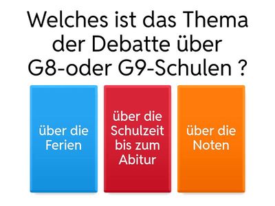 G8-und G9-Schulen in Deutschland