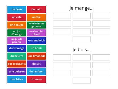 La nourriture et les boissons