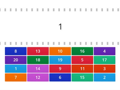 Números de 1 a 20 