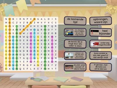 Woordzoeker Woordenschat NB A - 51 eieren verstopt in handbagage #Meester Max