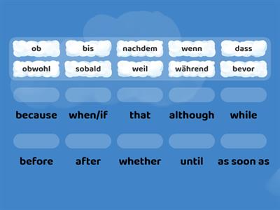 subordinating conjunctions