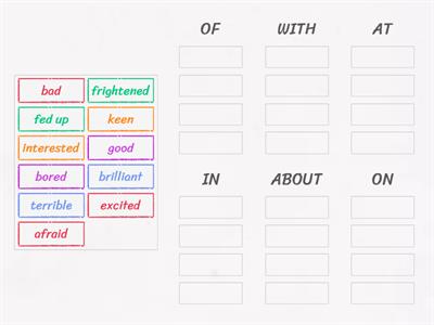 Gold experience B1 unit 1 adjectives + prepositions