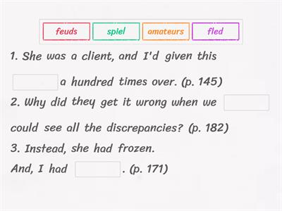 ESL 102 Supp Vocabulary Practice ch 12 and ch 13