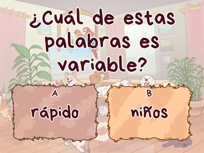 Palabras variables e invariables