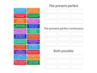 Present perfect or present perfect continuous