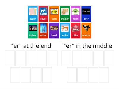 "er" Spelling Sort Module 7 Week 2 HMH Into Reading