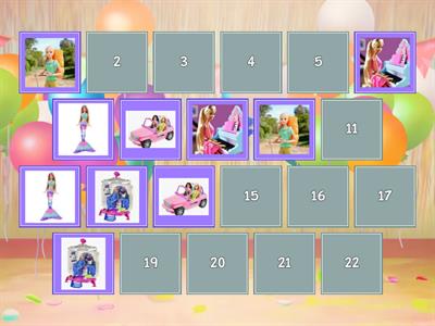Matching pairs barbie theme