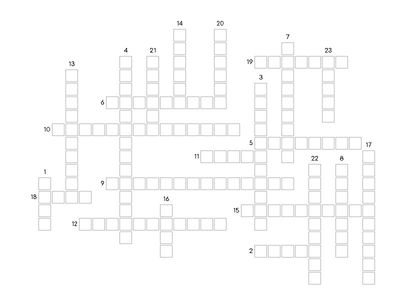 Crucigrama repaso año