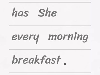 Present simple unjumble