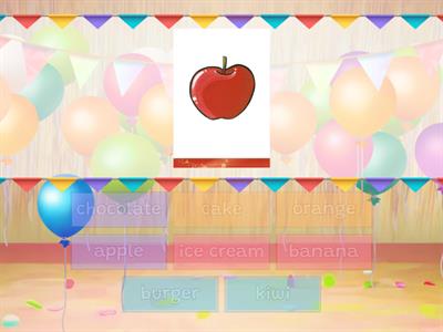 Kid's box 1. Unit 12. Party time. (Find the match)