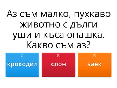 "Какво съм аз?", игра на логопед София Вълнеева