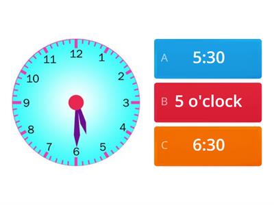 Telling Time to the Hour and Half Hour