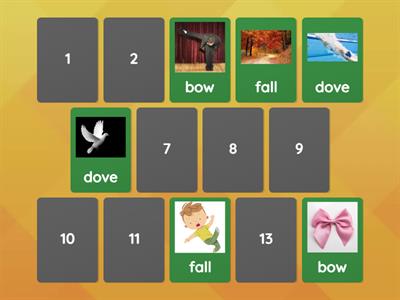 Homograph Matching Game