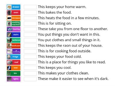 Prepare 3 Unit 8 Furniture / Household appliances