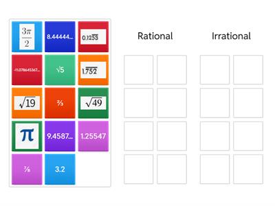  Rational VS Irrational Numbers