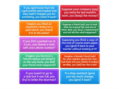 Second Conditional Discussion Questions 