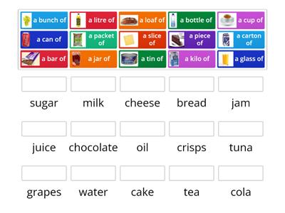 Quantities (food and drink)