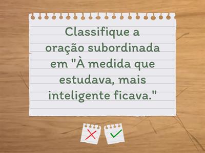 Orações Adverbiais