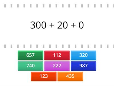 Decomposing 3 digit numbers