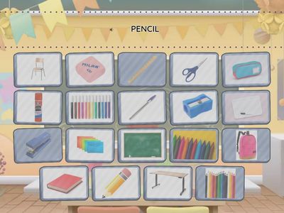 CLASSROOM OBJECTS 1º GAME 2