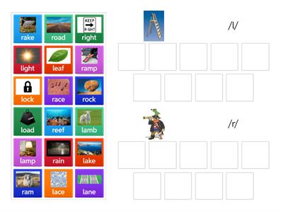 /l/ and /r/ minimal pairs