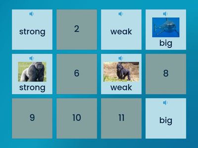 Animals & Adjectives Card Game 2