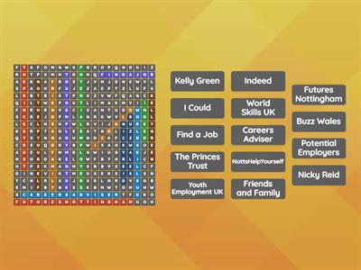 Careers Resources Wordsearch