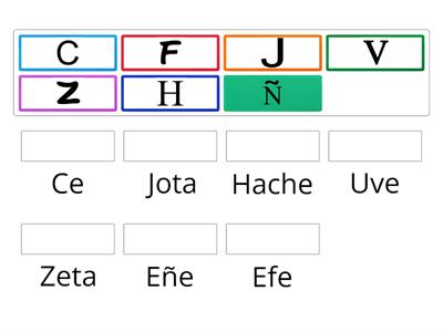 ¿Cómo se escribe estas letras? - Turma 6