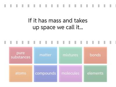 Molecules and Mixtures Vocabulary 