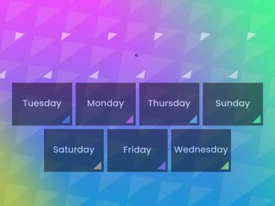 REVISION (1):  DAYS OF THE WEEK